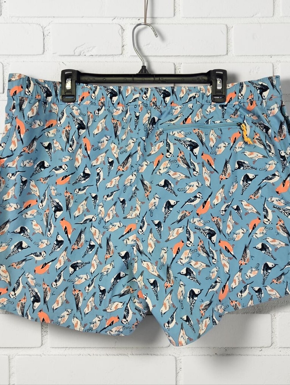 North Face Womens Class V Quick Dry Short Light Blue Bird Print Pockets Size XXL - Picture 10 of 15
